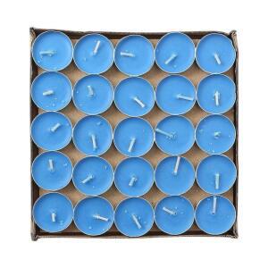 [2개구성] 소형 장식초 파티초 무향 블루 원형 인테리어초 50p 이벤트초 양초 티라이트 미니 LWFIUJZN