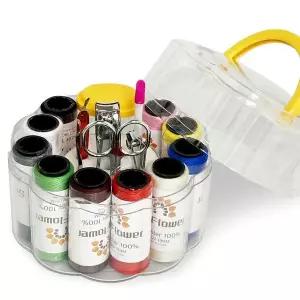 해바라기 반지함(미용세트 0087) 반짇고리 실바늘수예