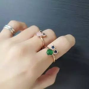 S188 여성 부엉이 디자인 반지 여성 링 유니크 은반지 (실버 925)