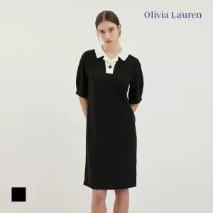 [올리비아로렌] 카라 배색 원피스_VOCOA4M3341