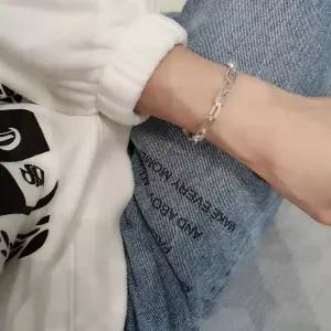 SS3025 여성 볼드 디자인 체인팔찌 심플 데일리 은팔찌 실버925