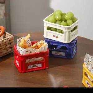 도자기 사각형 보관함 세라믹 정리함