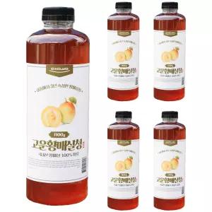 국산 진한 수제 하동 숙성 매실 엑기스 원액 고운황매실청 1100g 5개