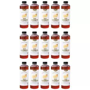 대용량 매실액 하동 황매실 숙성 무카페인 카페음료 베이스 원액 고운황매실청 1100g 1박스 15개입