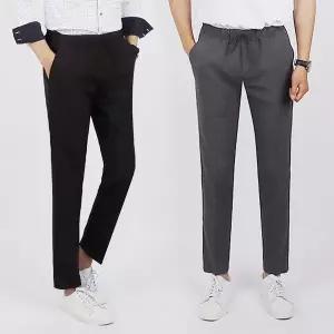 [디바옴므]텐션 링클프리 밴딩 슬랙스