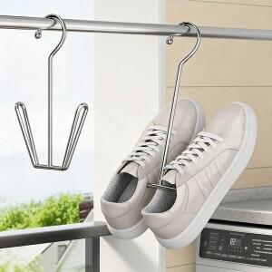 실내 및 실외용 범용 스테인레스 스틸 후크 1-3개 홈 신발장 옷걸이 보관 공간 절약형 다기능