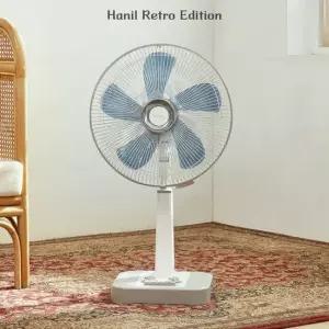 한일 기계식 레트로 선풍기 35cm REF-464 베이지