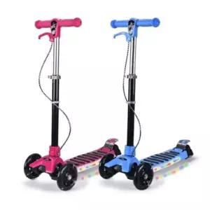 유아 킥보드 접이식 발광 스쿠터 어린이 킥보드 높이 조절 3륜