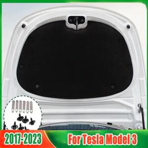 엔진 후드 단열 패드 방음 코튼 열 절연 커버 매트 테슬라 호환 모델 3 2017-2023 2018 2020 충격 방지 플
