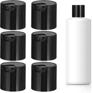 비버티 6개 병 프레스 캡 플라스틱 병용 디스크 상단 빈 리필 뚜껑 교체 펌프 바디 로션 커버 누수 방지