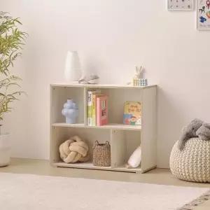 [인터데코](착불) 아이방 감성 교구 정리 수납 책장 2단 80cm P0000BRD