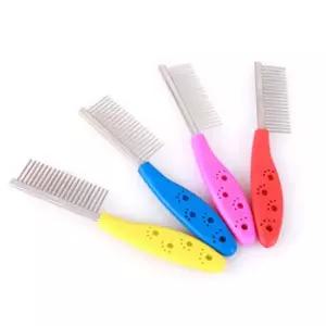 미용용품 토리 파스텔 강아지발바닥 한날빗 투명비닐포장 강아지 빗 랜덤1개