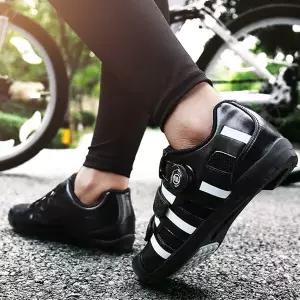 맥다이나믹스 충격흡수 미끄럼방지 라이딩전용 클릿없는 평페달 자전거신발/BLACK