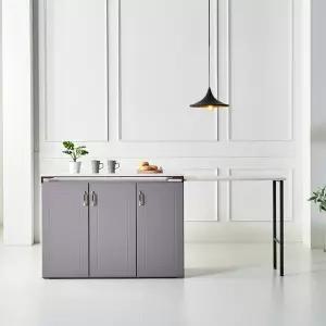 [인터데코]좁은공간 인출식 확장형 수납 식탁 조리대 P0000BNG