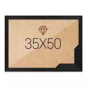 고급형 우드 보석십자수액자 슬림 35x50 블랙 UWCB0747