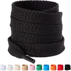 올룩스크 2 파리 1/2인치 와이드 플랫 신발 끈 운동화 폴리 코튼 팻 교체