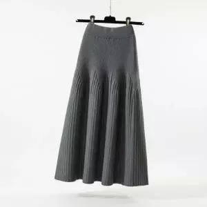 [하프클럽/]여성용 가을 겨울 봄 시즌 니트 롱 스커트