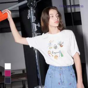 [올리비아로렌] 보니룸 콜라보 티셔츠_VOCAS5M4381