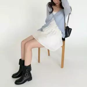 [하프클럽/]여성 스퀘어넥 레이스 프릴 캉캉 미니 드레스