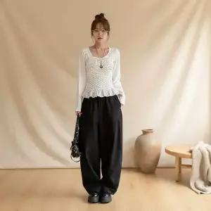 [하프클럽/]여성 FW 봄여름 땡땡이 카디건 캐미 세트