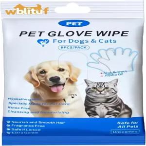 반려견 청소 장갑 물티슈 탈취제 고양이용 반려동물 수분이 풍부한 농축 저자극성 무향 린스 프리 영양