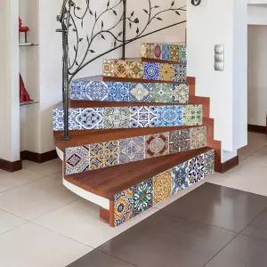 머스코 계단 벽지 자가접착 방수 인테리어 벽장식