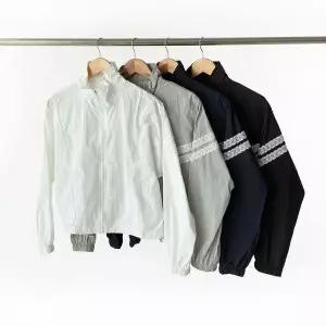 [하프클럽/]여성 레이스 크롭 후드 바람막이 스포티 점퍼