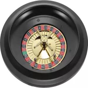 BESTONZON 플라스틱 룰렛 휠 10인치 포커 테이블 블랙 홈 게임 나이트 파트용 프로페셔널 보드 회전 소품