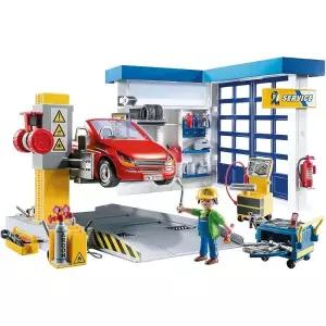 플레이모빌 자동차 수리 차고