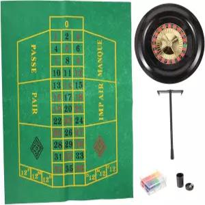 알리피스 10인치 룰렛 게임 세트 포커 휠 래플 티켓 스피너 홈 파티 페스티벌 바