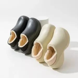 [하프클럽/]여성용 경량 키높이 털내장 데일리 슬리퍼