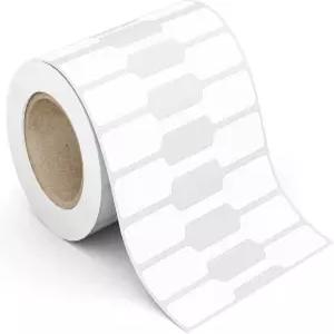 스티커태그 500 PCS 주얼리 가격표 목걸이 귀걸이 가격 식별용 스티커 롤 셀프 접착 화이트 블랭크 덤벨