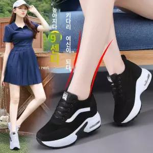 여자 키높이운동화 발편한 통굽운동화 여성러닝화 키높이