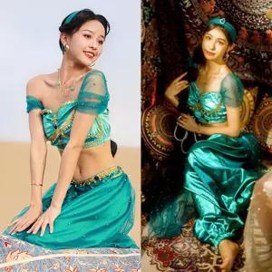 알라딘 자스민 공주 코스프레 옷 졸업사진 할로윈 코스튬 의상