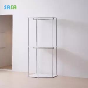 엘린 미드센츄리 800 코너형 2단 짧은행거 옷장