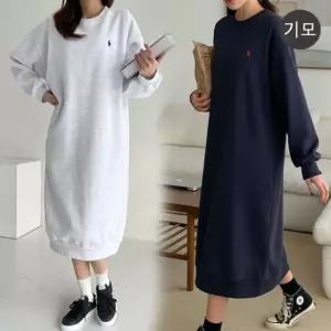 기모 맨투맨 수유 원피스 겨울 외출 수유복