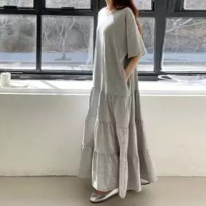 빅사이즈 롱 원피스 오버핏 오피스 임부복 임산부 임신복