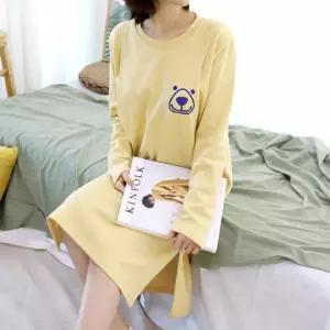 베베 곰돌이 긴팔 수유 원피스 숨김 수유구 봄 가을 수유복