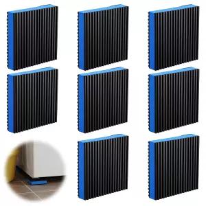 8pcs 고무 방진 패드 3.7인치 × 헤비 듀티 EVA 방음 사각 기계식 진동 감쇠 매트 바닥 보호대 세탁기