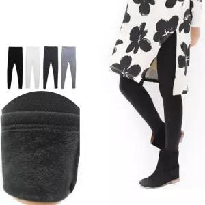 임산부 레깅스 1+1 밍크털레깅스 블랙 챠콜 2개
