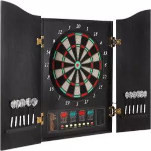 전자 다트 보드 LED 전기 디지털 장식 캐비닛 세트 12개의 소프트 팁 27개의 다양한 게임 243개의 변형