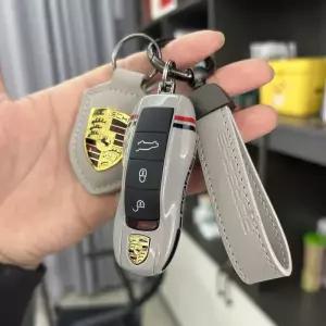 포르쉐 키링 고급 abs 가죽 911 키홀더 카이엔 파나메라 키케이스 718 타이칸