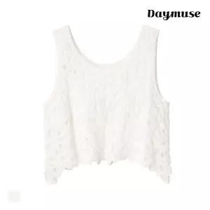 (N) 크로쉐 조끼 레이스 베스트 탑