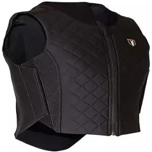 티퍼러리 승마 경량 통기성 패딩 습기 흡수 승마용 윤곽 플렉스 백 프로텍터 블랙 퀼트 X대형