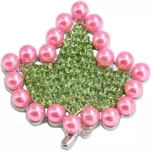 알파카 브로치 핀 소로리티 파라페르날리아 선물 라인스톤 스파클링 인조 진주