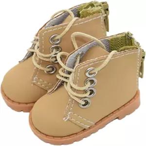 니안니하우스 20cm 플러시 인형 가죽 신발 길이 5.4cm 8인치 액세서리 (브라운-2)