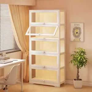 투명 문달린 선반 아크릴 수납 도어 책장 피규어 진열대 먼지차단 조립식