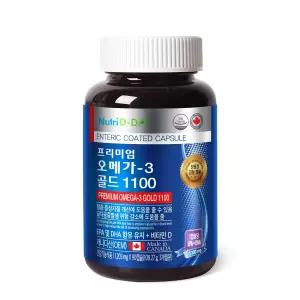 (정품) 뉴트리디데이 프리미엄 오메가3 골드 1100 1병 총3개월분