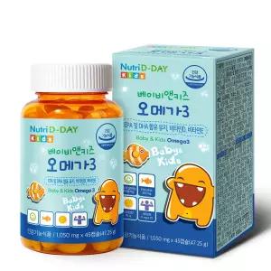 (정품) 뉴트리디데이 베이비앤키즈 오메가3 츄어블 어린이 구미 젤리