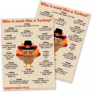 Kqfdr 25개 추수감사절 파티 스브레이커 카드 튀르키예 카드와 가장 비슷한 친구들 A01